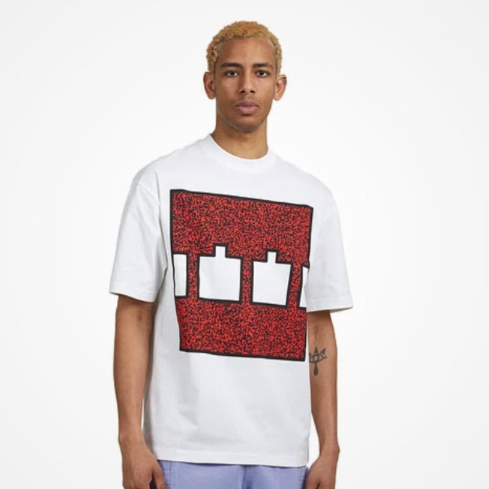 The Trilogy Tapes Block Noise 45 T-Shirt MEN SIZE M